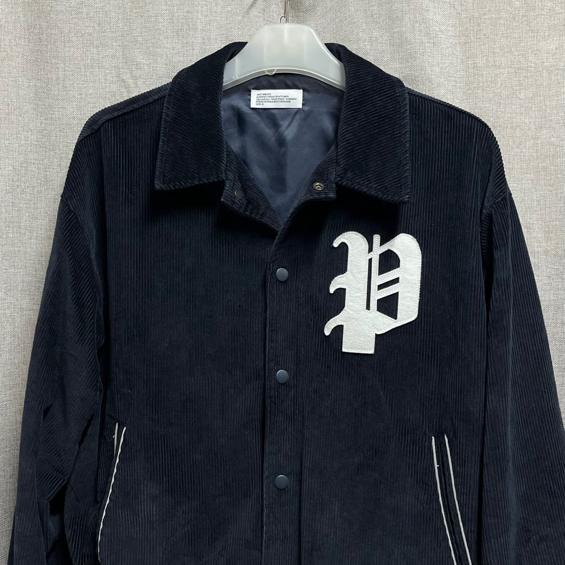 [M] 파르티멘토 코듀로이 바시티 블루종 자켓 상품이미지4