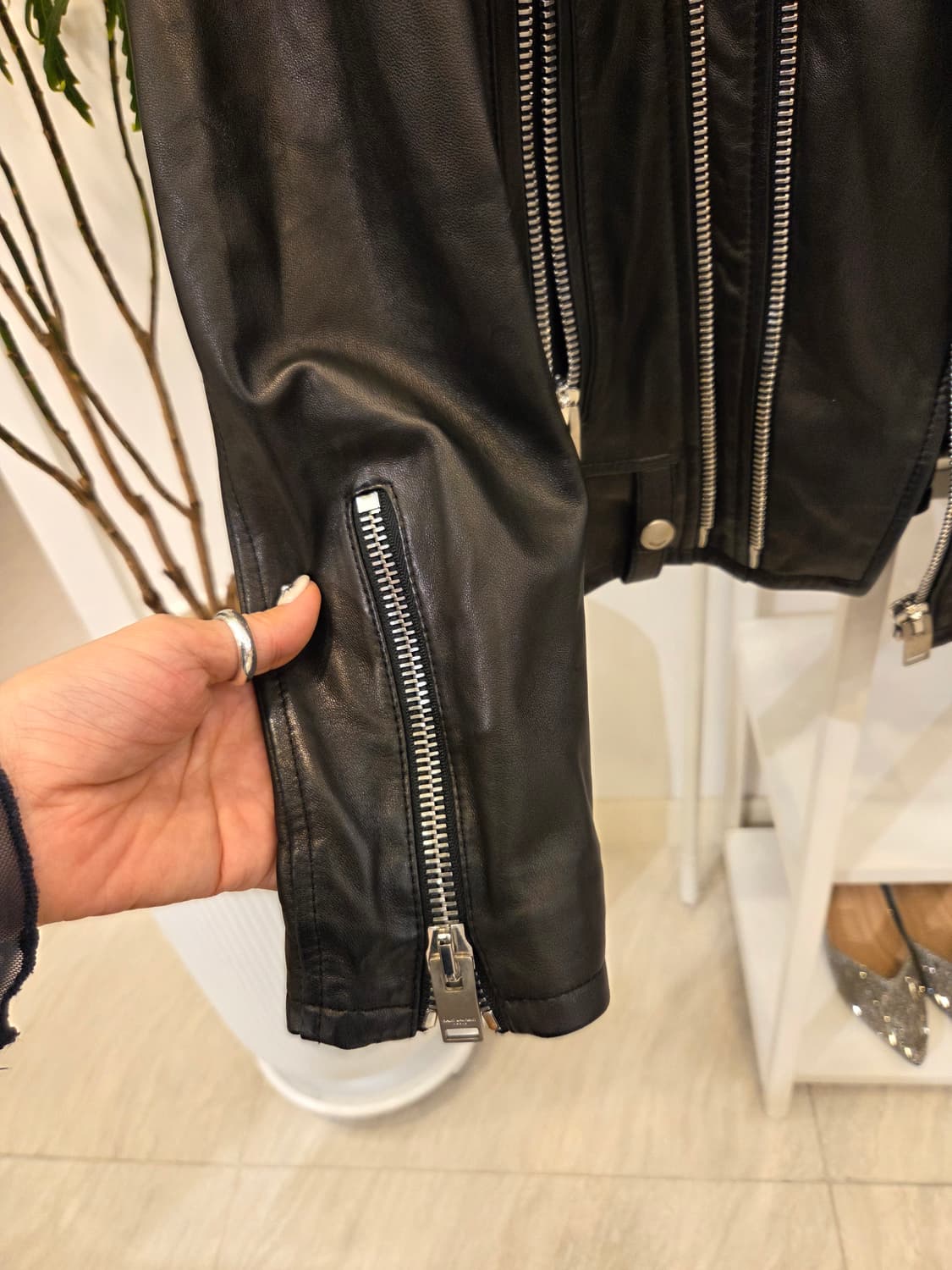 램스킨 양가죽 라이더 자켓 가죽자켓 상품이미지4