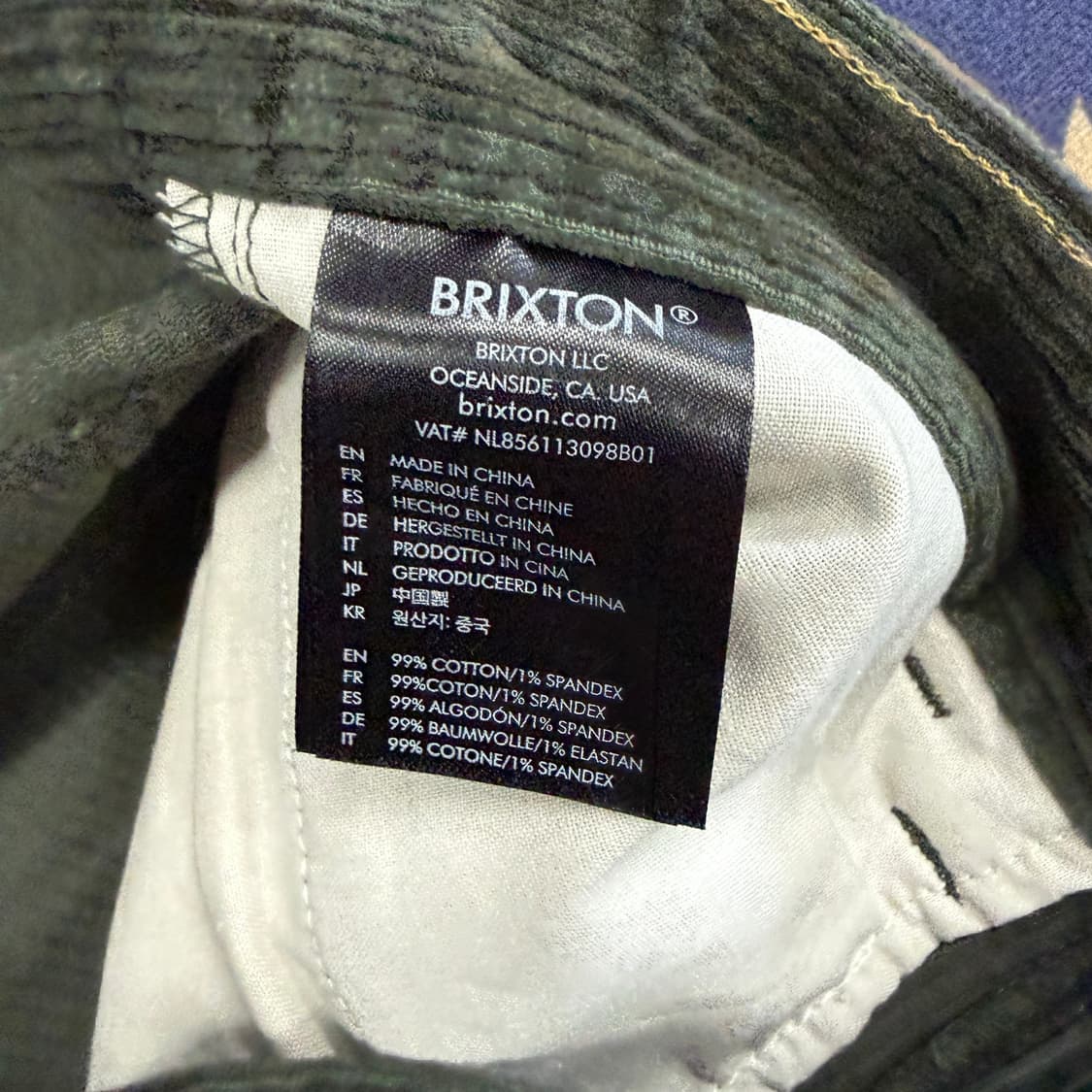 (30)브릭스턴 Brixton 코듀로이 팬츠(올리브) 상품이미지3