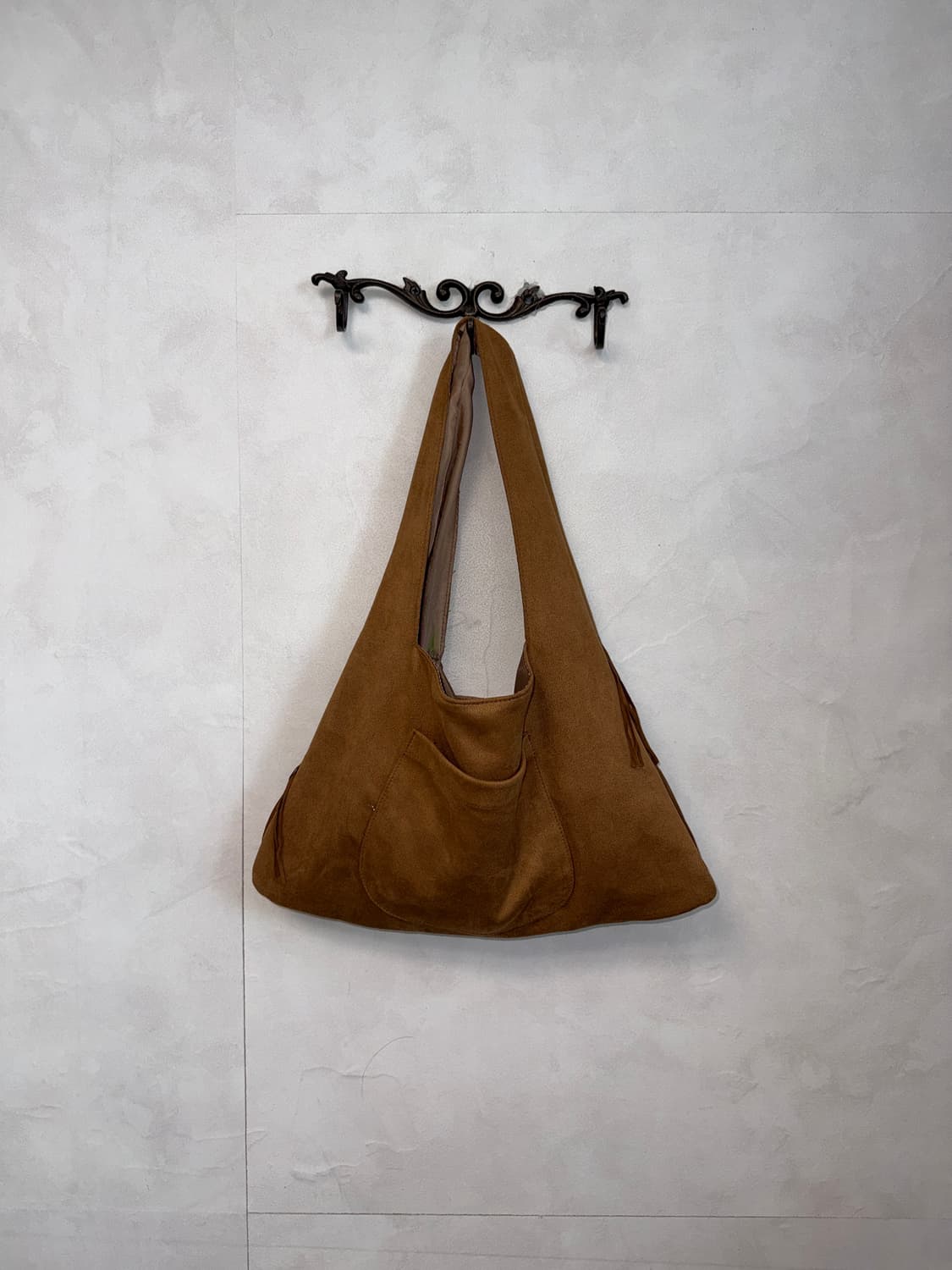 Brown western fringe shoulder bag 상품이미지4