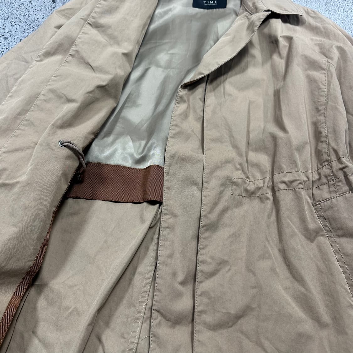 ✨ (바배) 타임 한섬 베이지 벨트 트렌치 코트 자켓 상품이미지5