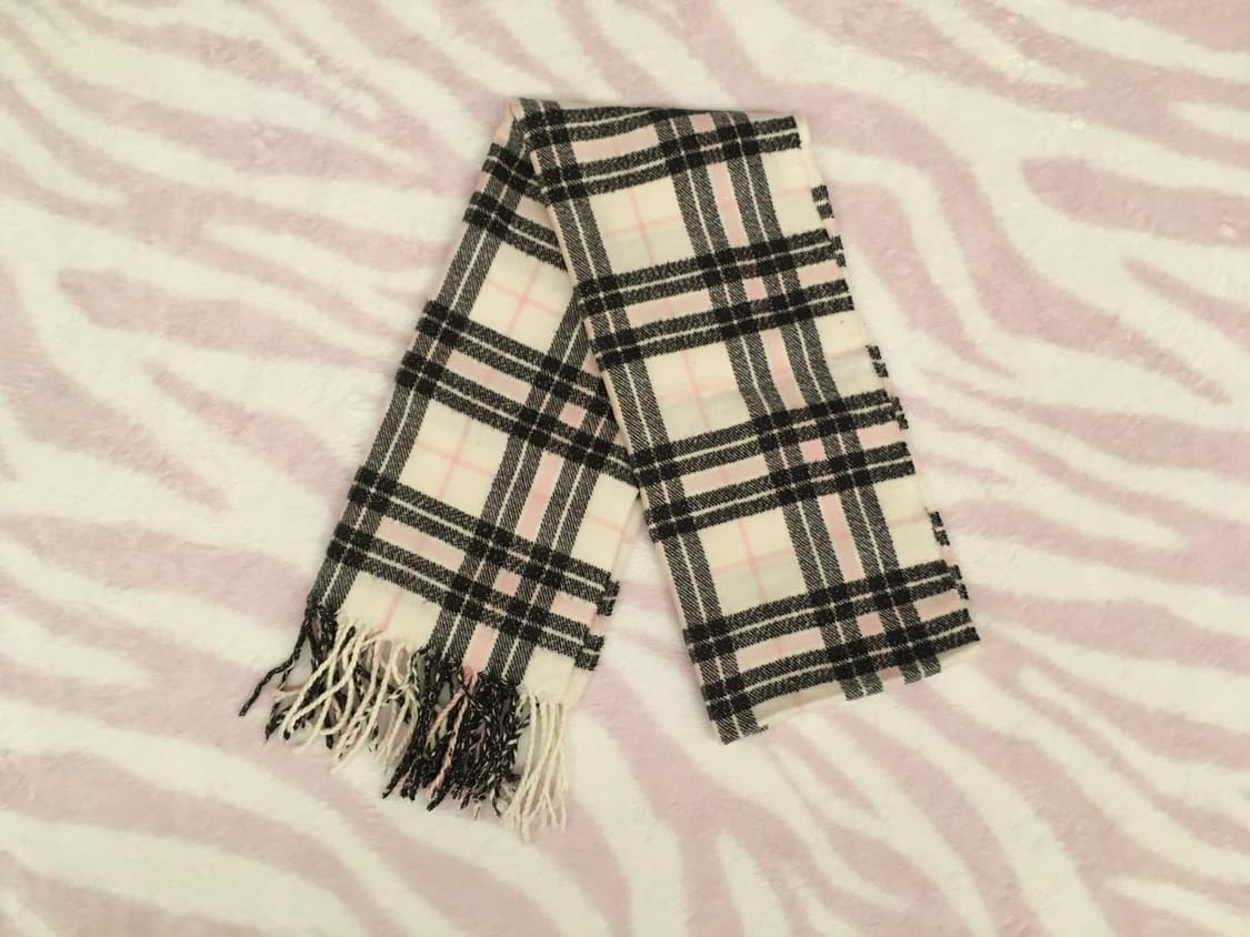 히메갸루 흰핑 블핑 체크 머플러 목도리 상품이미지2