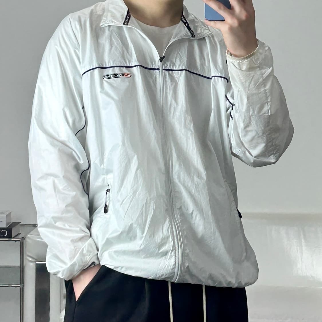 아디다스 트랙클럽 오버핏 바람막이 XL 상품이미지1