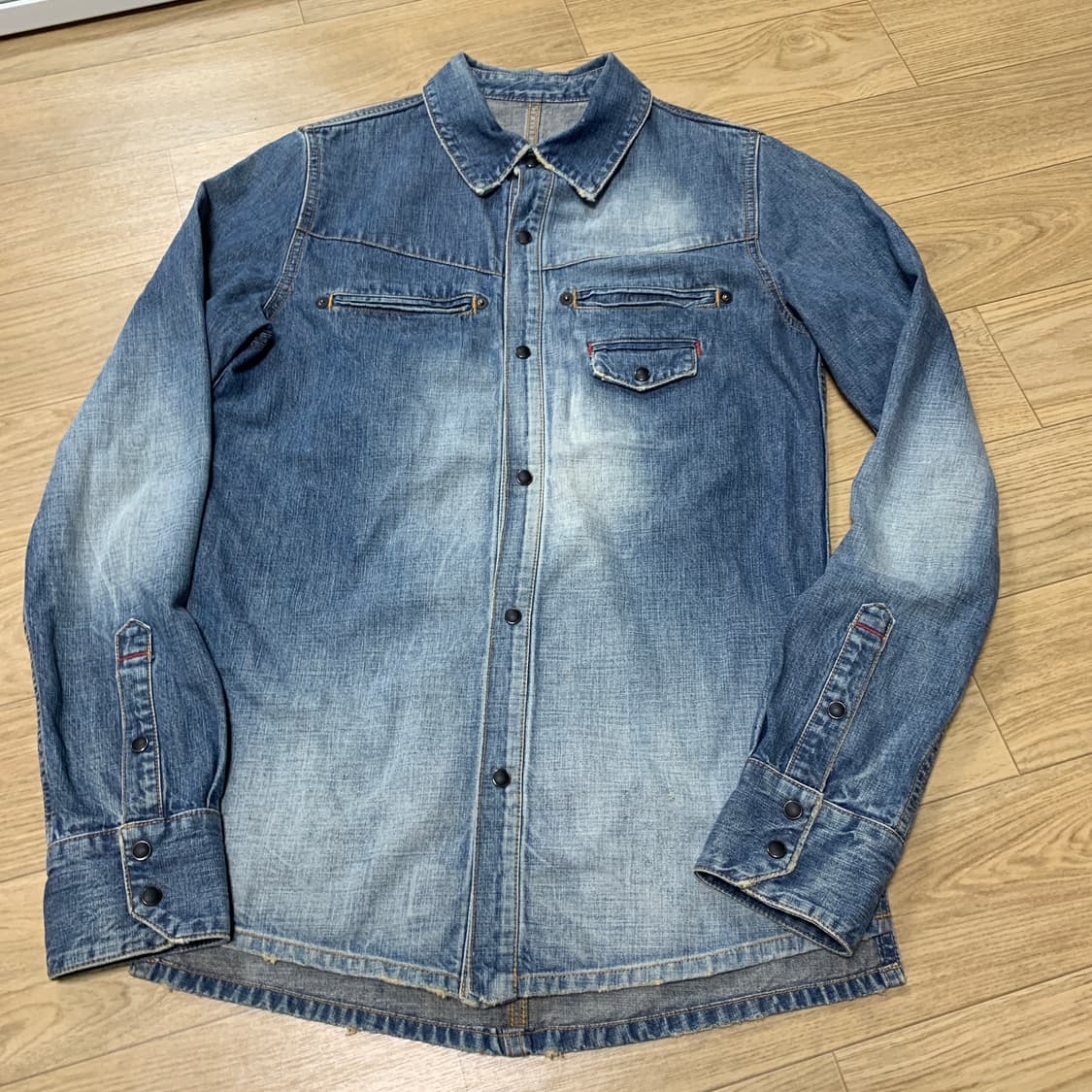 S-90)Deeta 디타 웨스턴 데님셔츠 상품이미지1