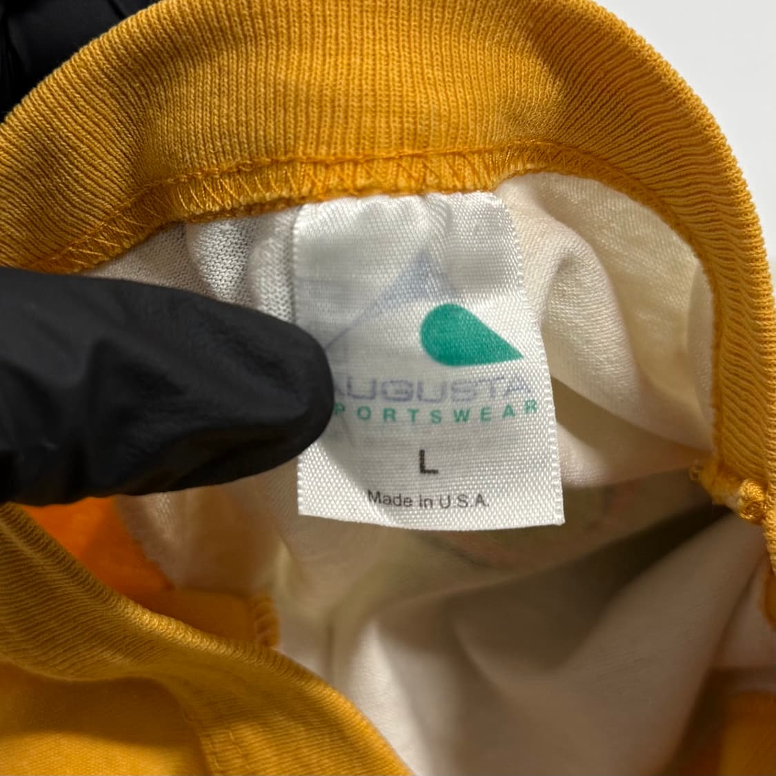 90s Augusta 옐로우 라글란 티셔츠 상품이미지4