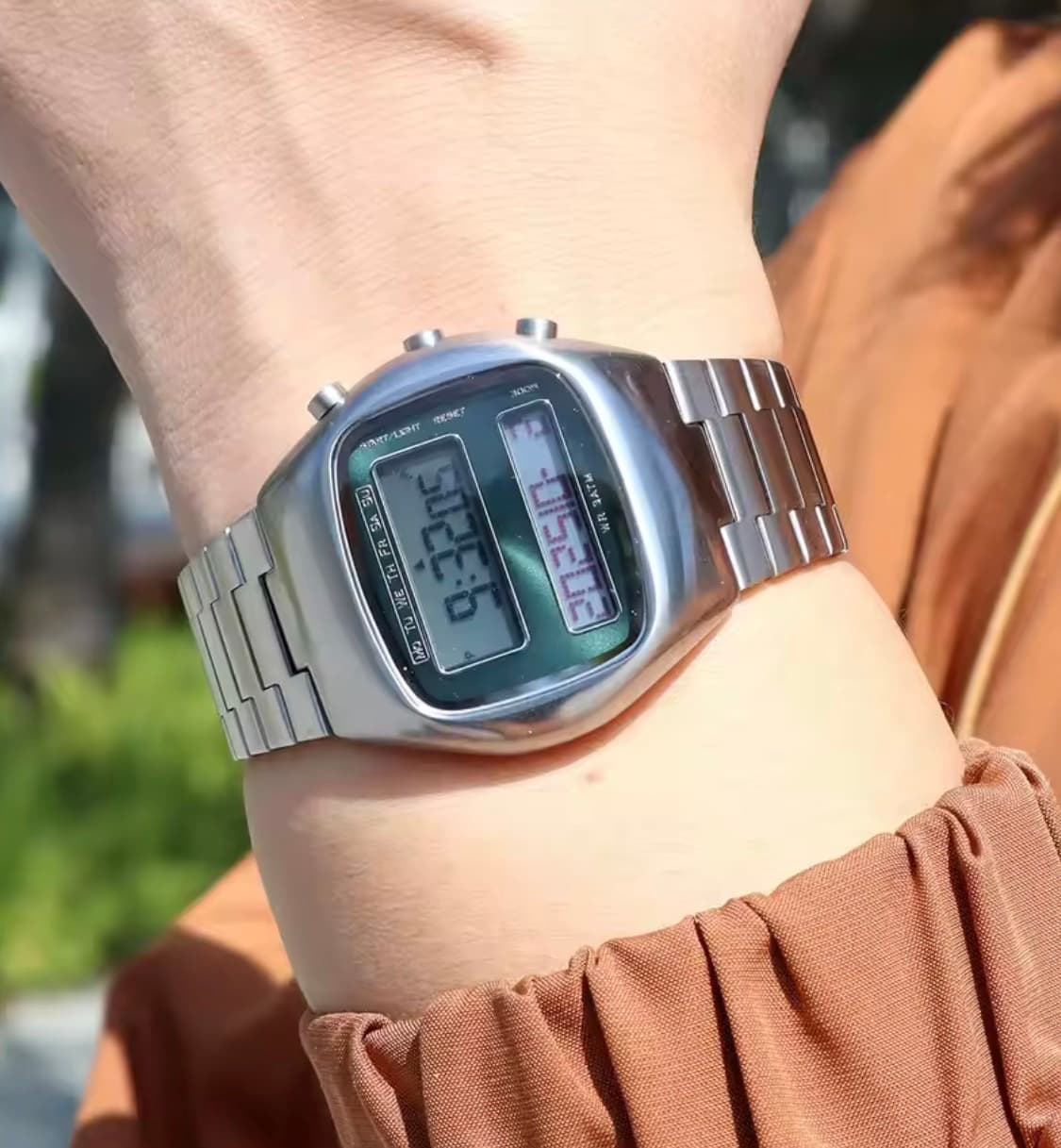 [새상품/레트로] 미니멀 카시오st 스테인리스 시계 상품이미지3