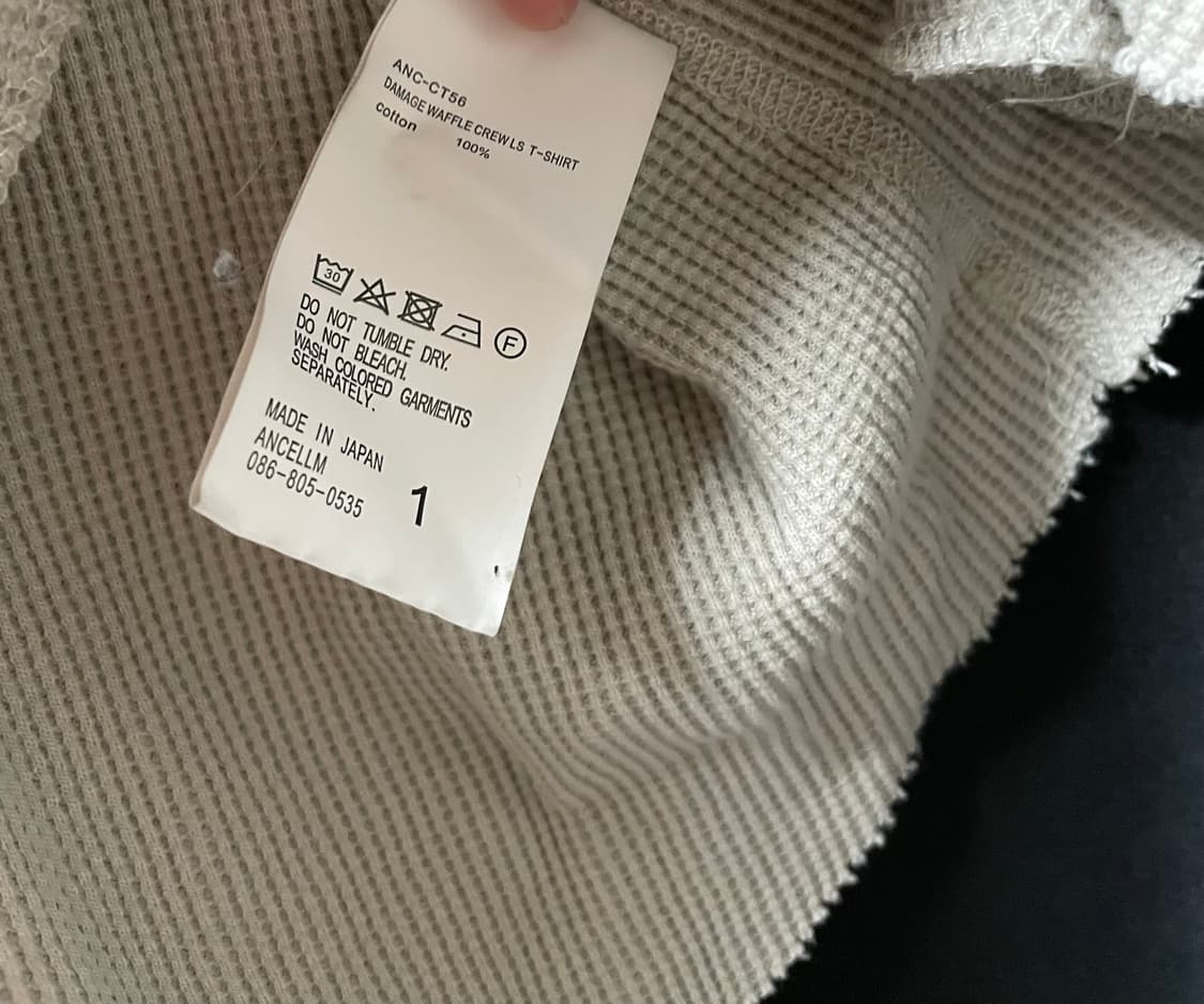 안셀름 데미지 와플 롱슬리브 상품이미지3