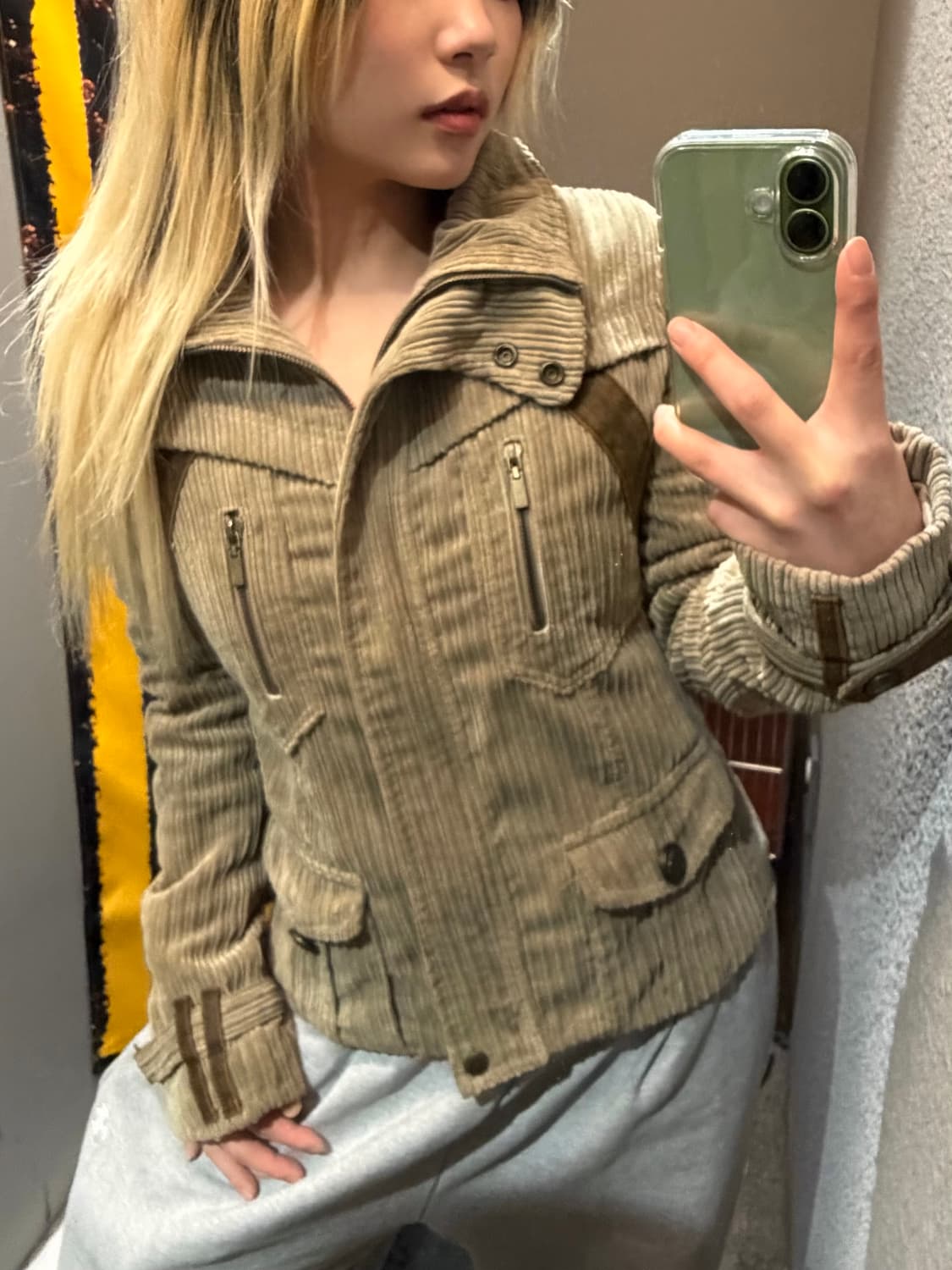 코듀로이 디테일 빈티지자켓 상품이미지1