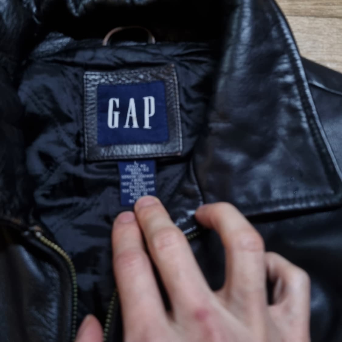 올드갭 브라운 레더자켓 L 상품이미지5