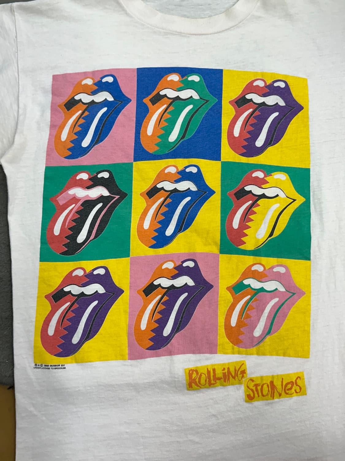 1990' Rolling Stones 어반 정글 유로 투어 티셔츠 L 상품이미지3