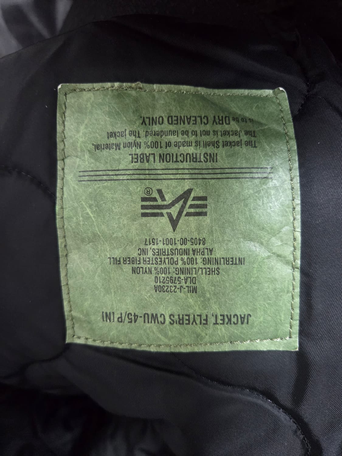 알파인더스트리 cwu 블랙 m 사이즈 상품이미지7