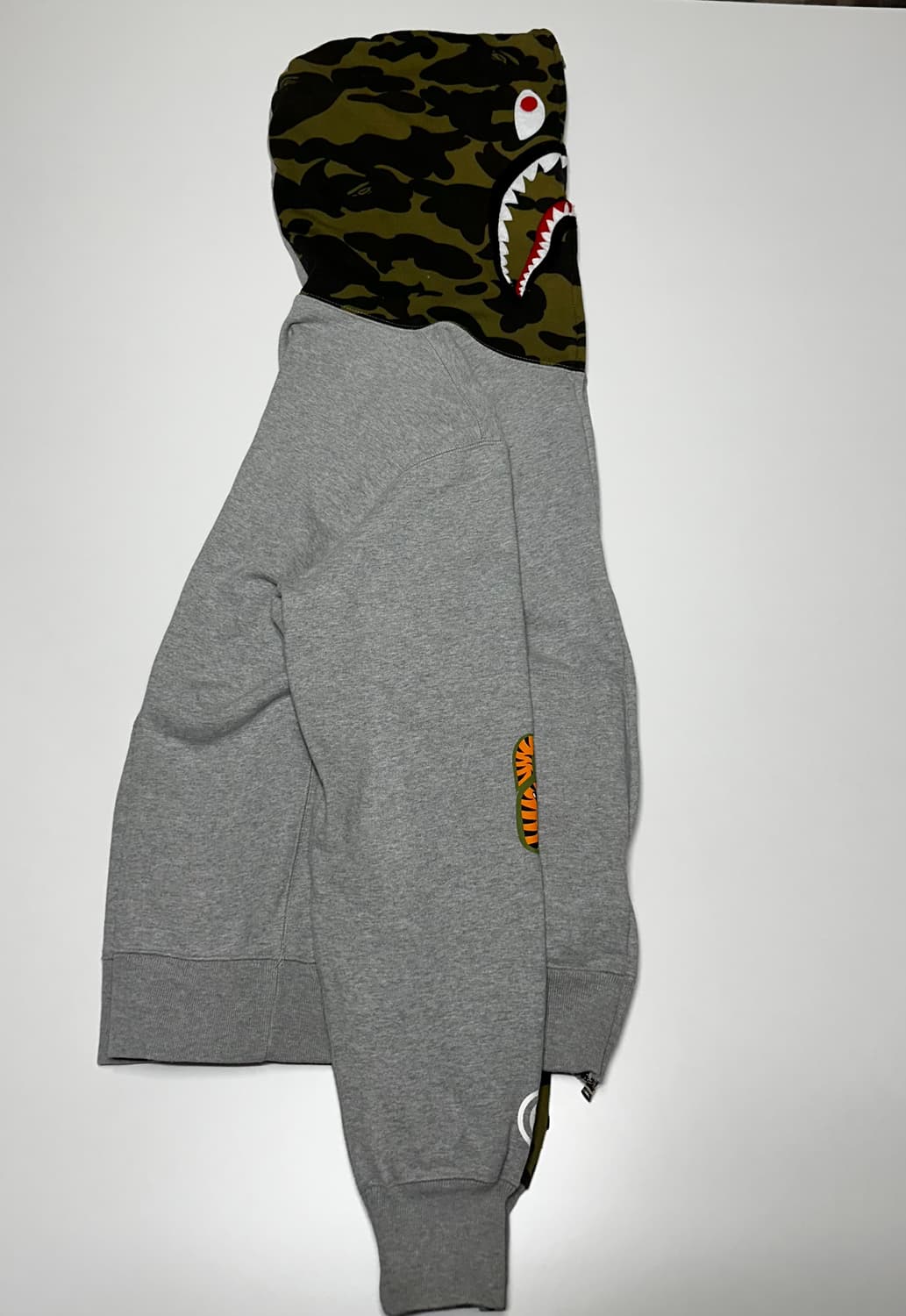 베이프 샤크 후드집업 그레이 카모 WGM 상품이미지3