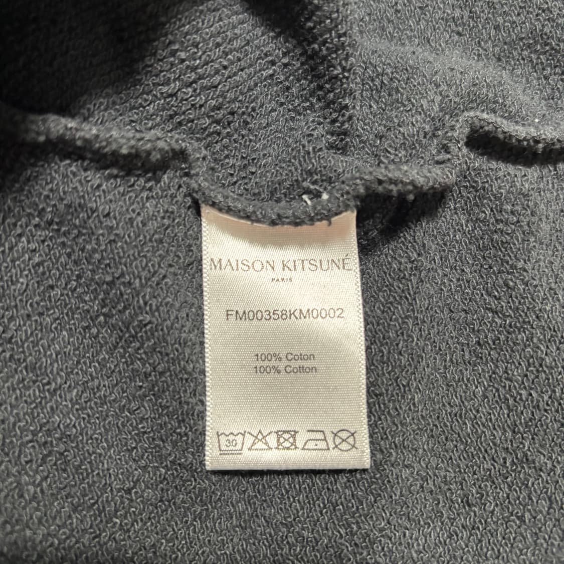 L 메종키츠네 더블 폭스 해드 패치 블랙 맨투맨 상품이미지5