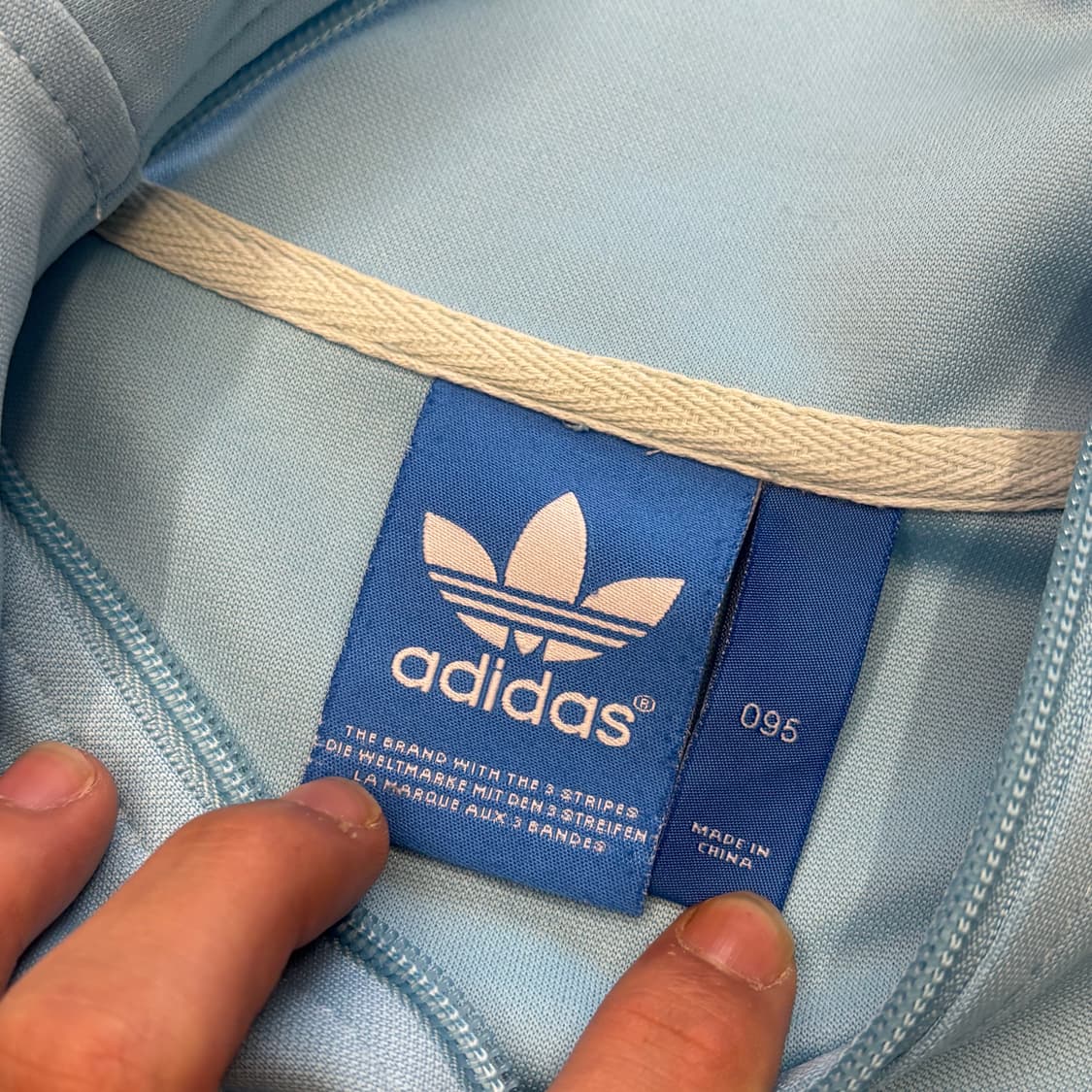 95 아디다스 파이어버드 스카이블루 트랙탑 상품이미지4