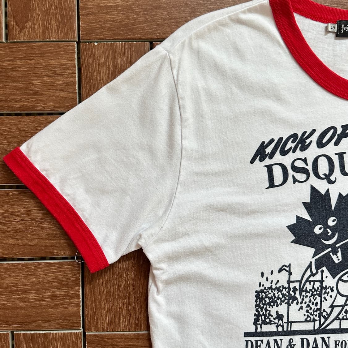 Dsquared2 printing ringer 1/2 tee 상품이미지4