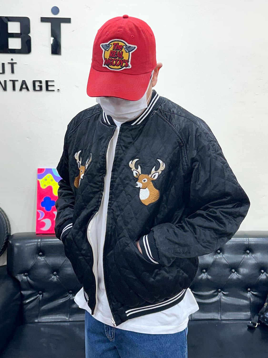 휴먼메이드 리버시블 요코스카 자켓 블랙 XL 상품이미지1