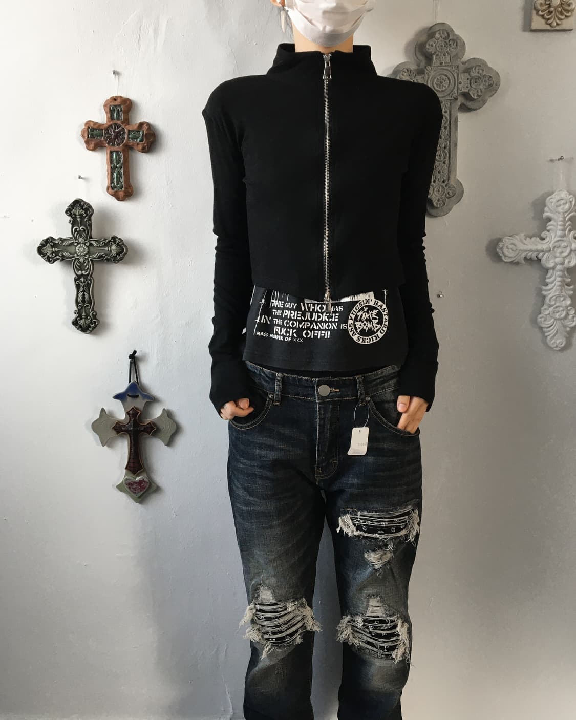 high neck zip up 상품이미지1