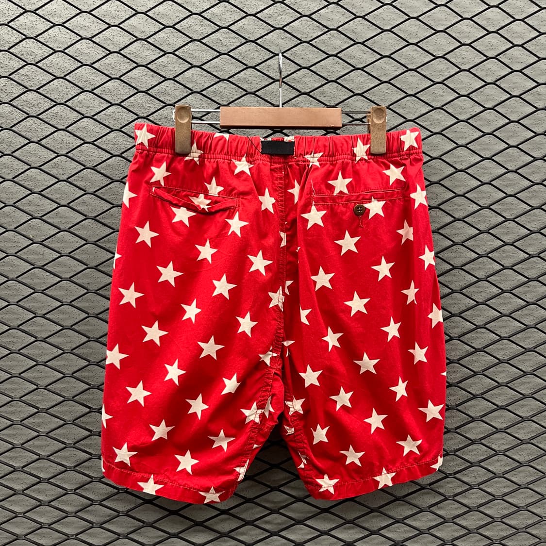 DENIM&SUPPLY 랄프로렌 팬츠 레드 별패턴 스트랩 버클 반바지 상품이미지3