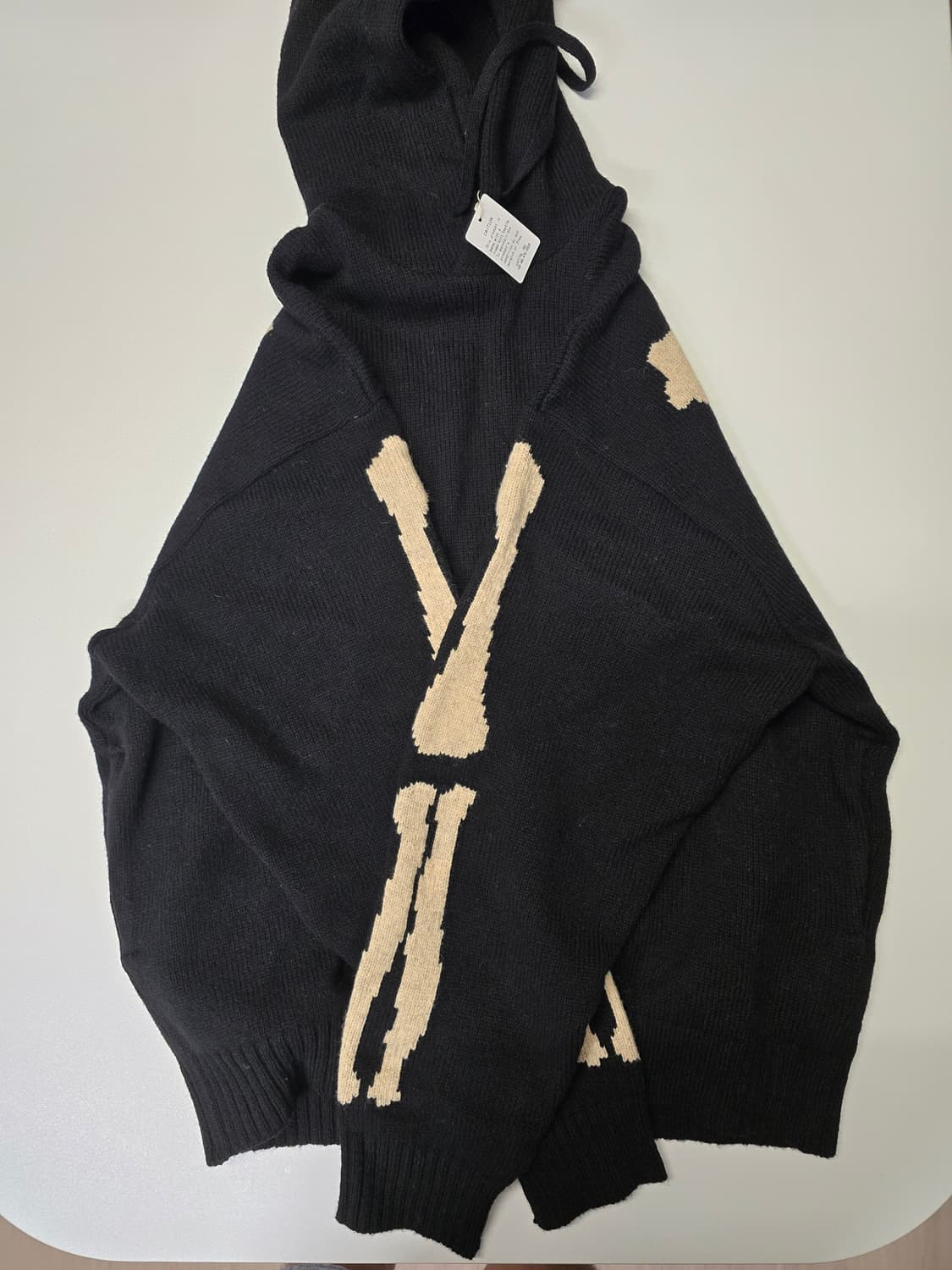 캐피탈 5G 울 본 후드 스웨터 블랙 3size 상품이미지1