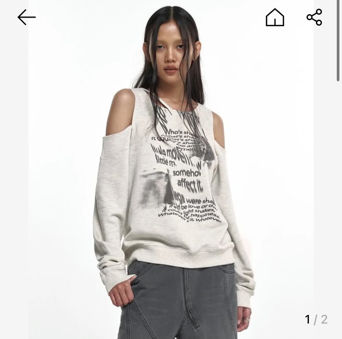 나체 BARE SWEAT SHIRT OATMEAL 상품이미지1