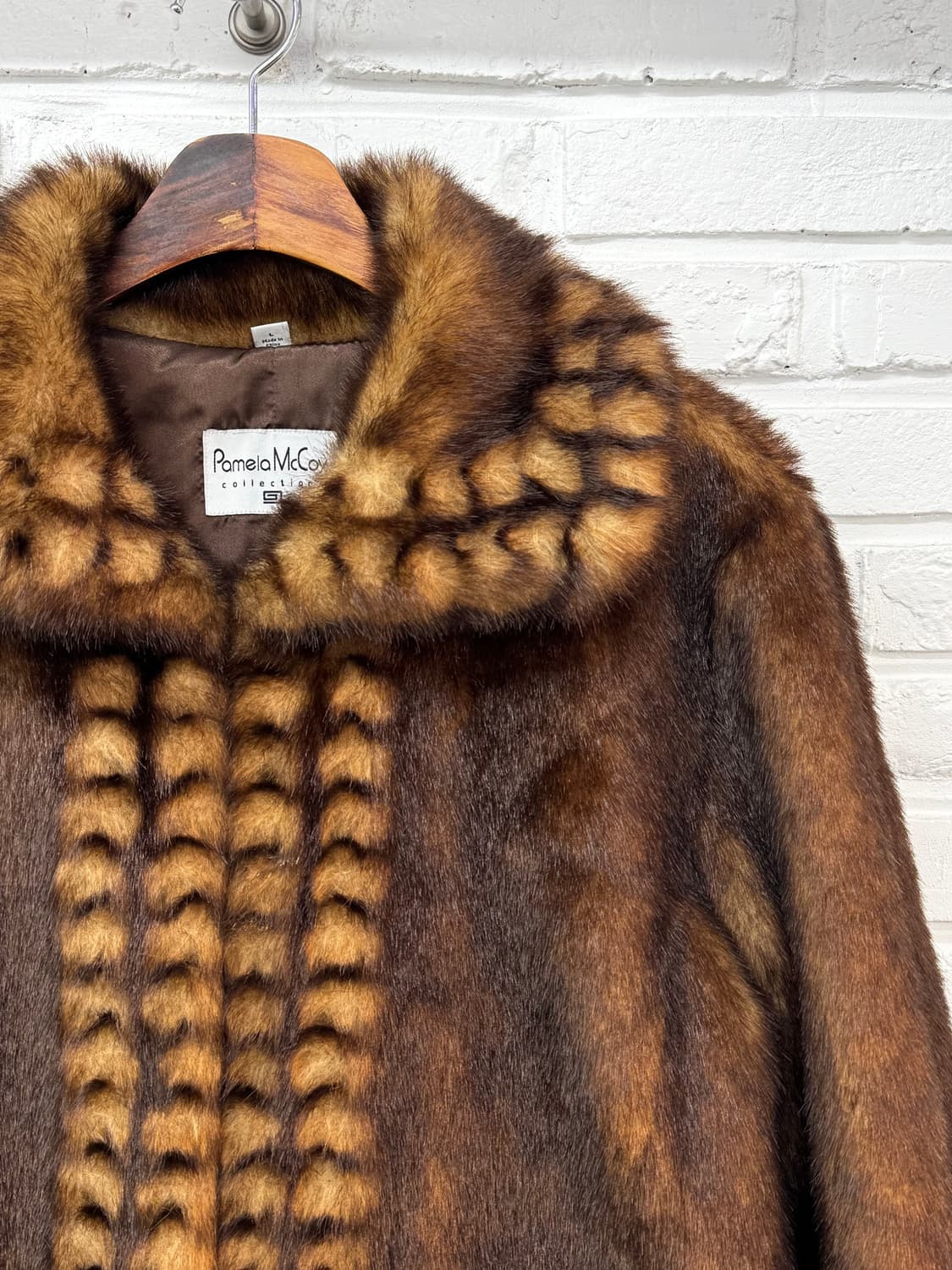 Pamelamccoy 브라운 퍼자켓 상품이미지4