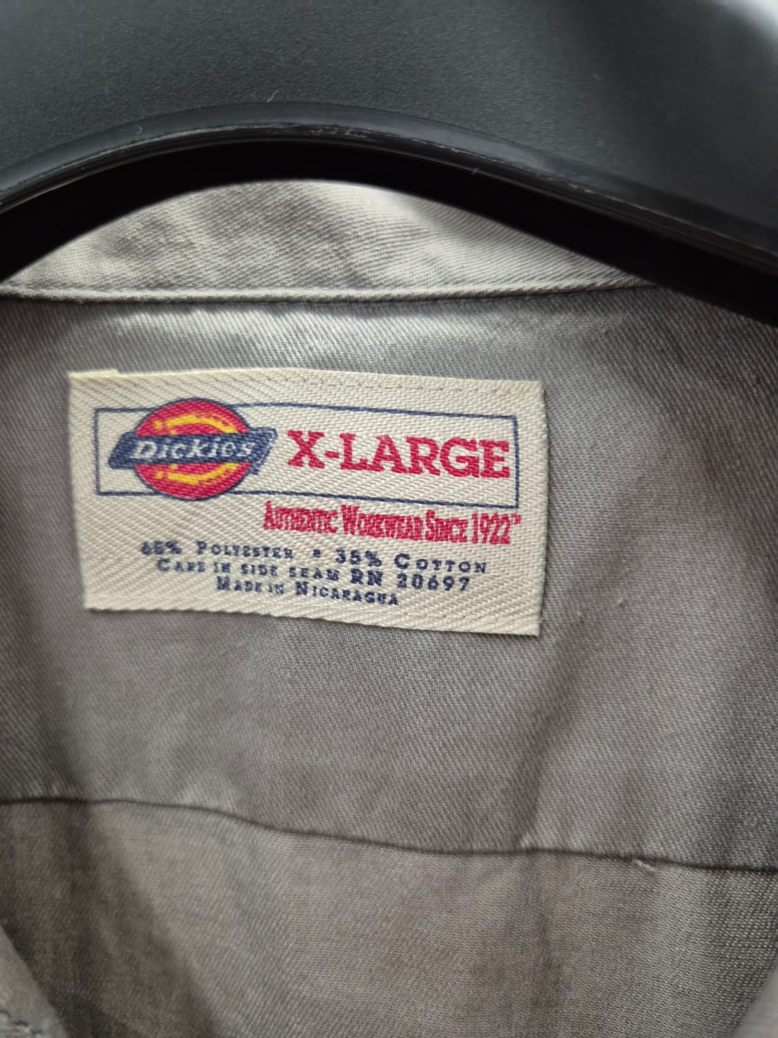 디키즈 워크 셔츠 반팔 그레이 XL 상품이미지6