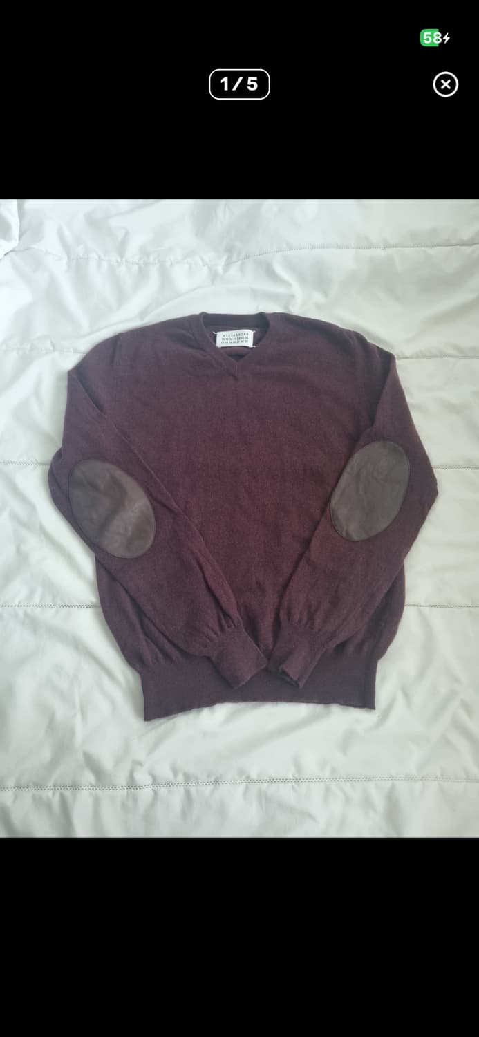 Martin margiela elbow patch knit M 상품이미지1