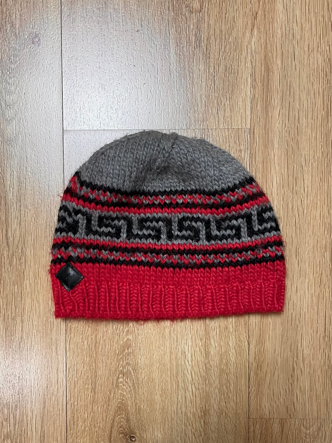 택포) 90s Made Canada 빈티지 패턴 니트 숏 비니 모자 상품이미지1