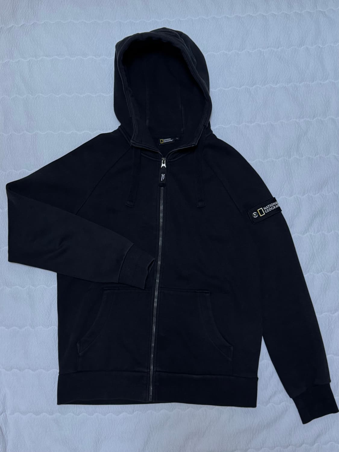 네셔널지오그래픽 빅로고 후드집업 상품이미지1