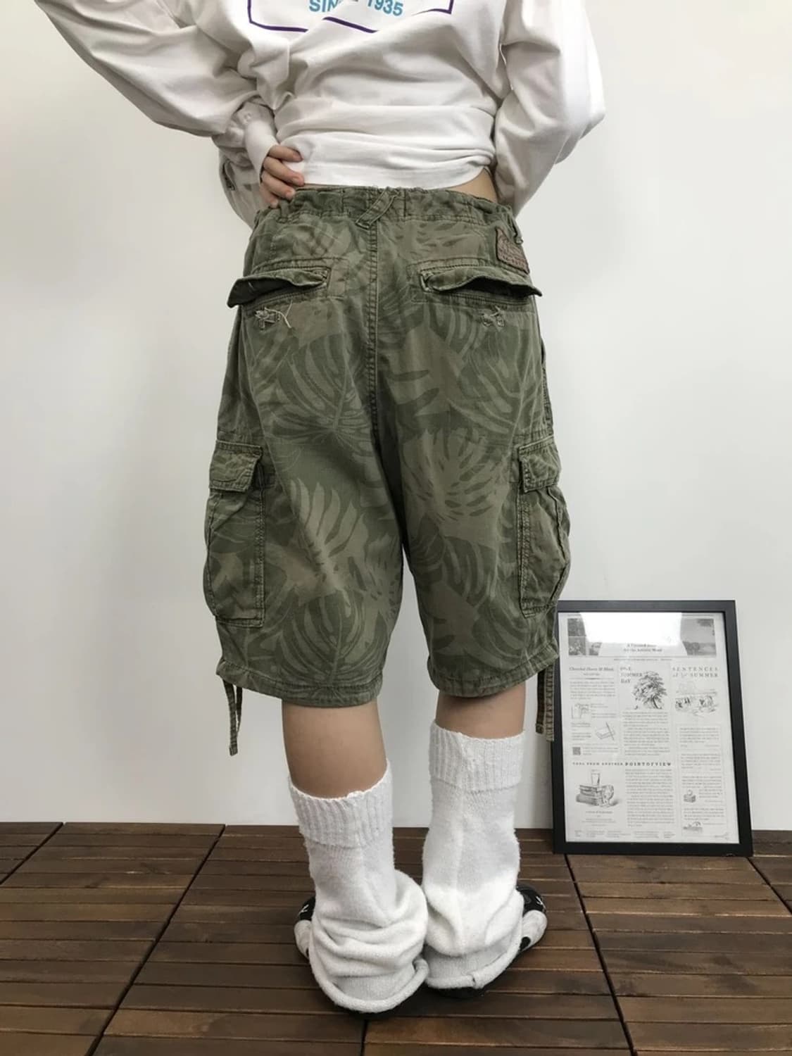 Next Tropical Cargo Shorts Khaki 상품이미지3