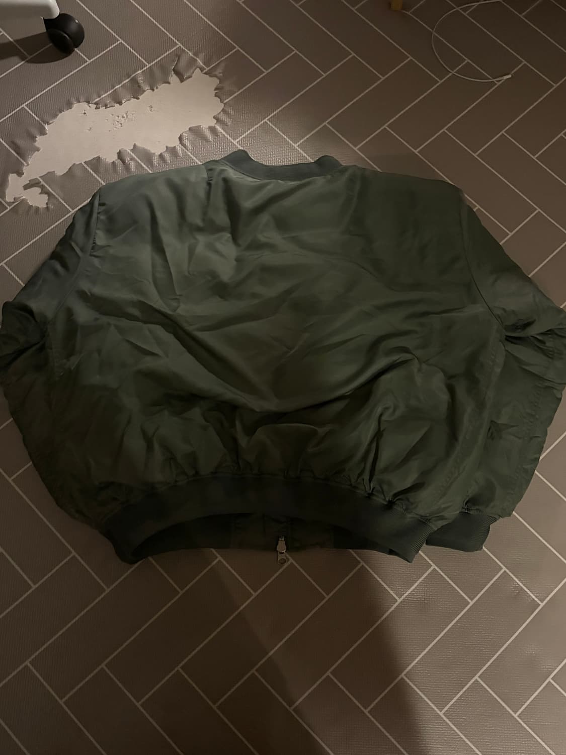 빈티지 MA-1 항공점퍼 카키색상 상품이미지2