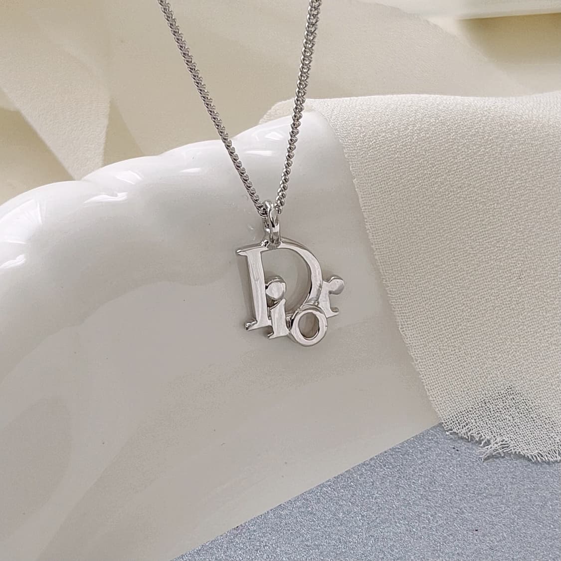 빈티지 디올 오블리크 목걸이 상품이미지1