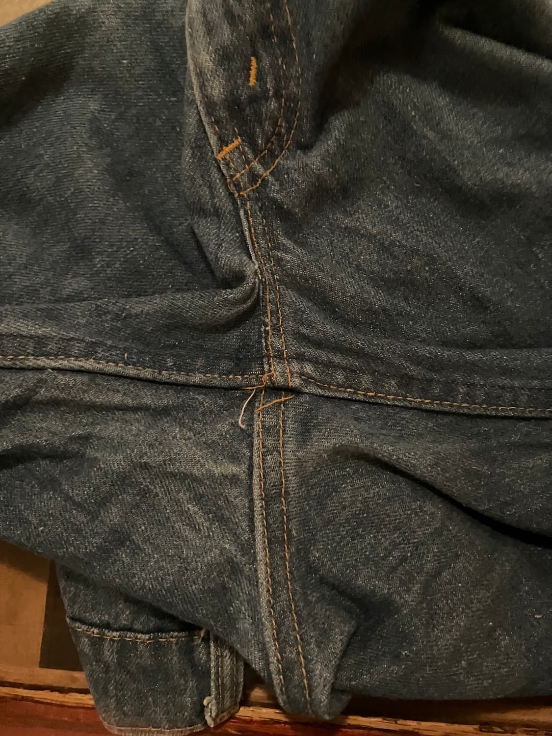 70s USA 빈티지 리바이스 646 벨바텀 부츠컷 데님 팬츠 상품이미지8