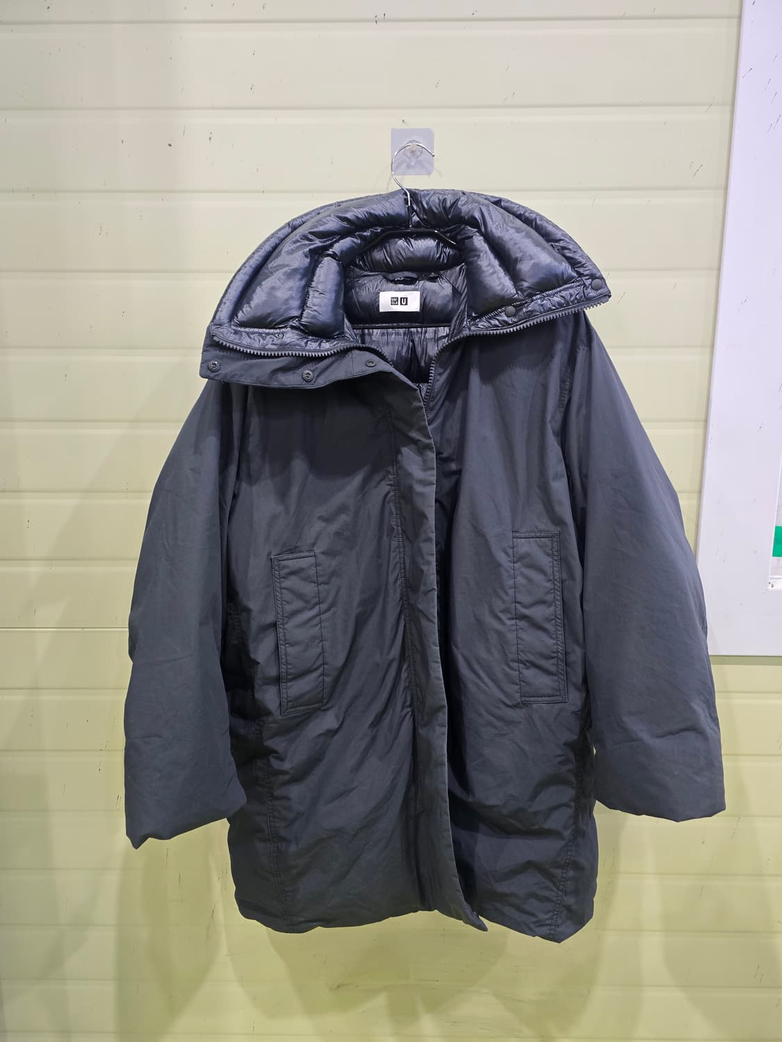 유니클로 U 롱패딩 XL 회색. 상품이미지2