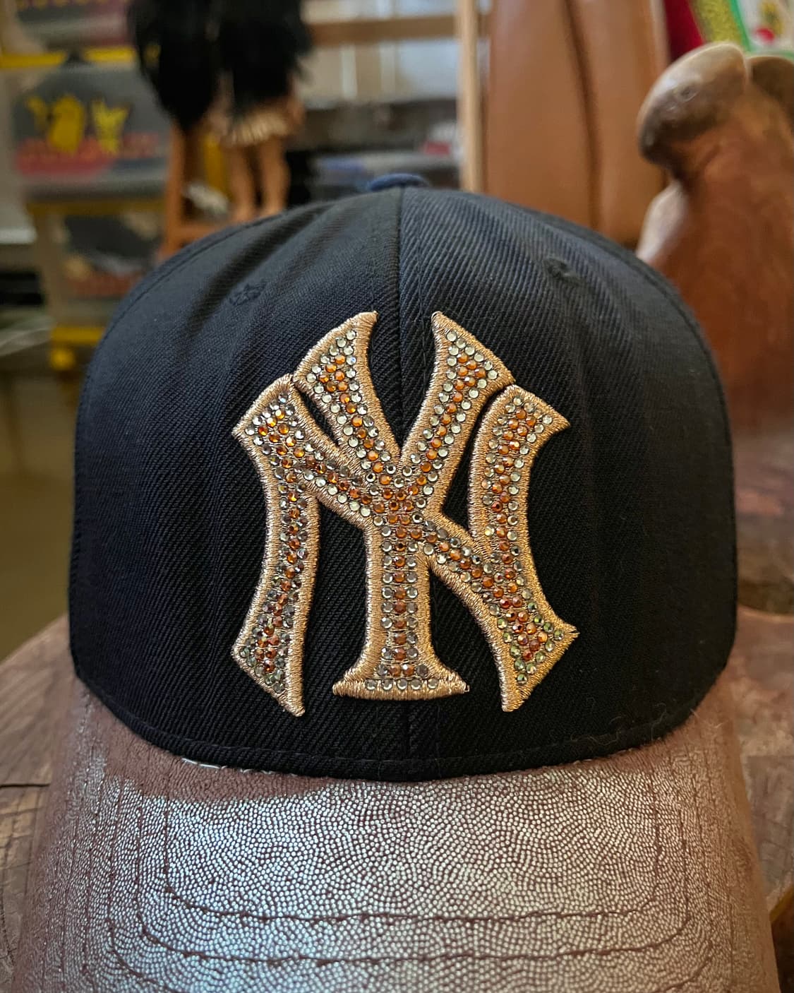 MLB Swarovski Cubic Logo Baseball Cap 상품이미지5