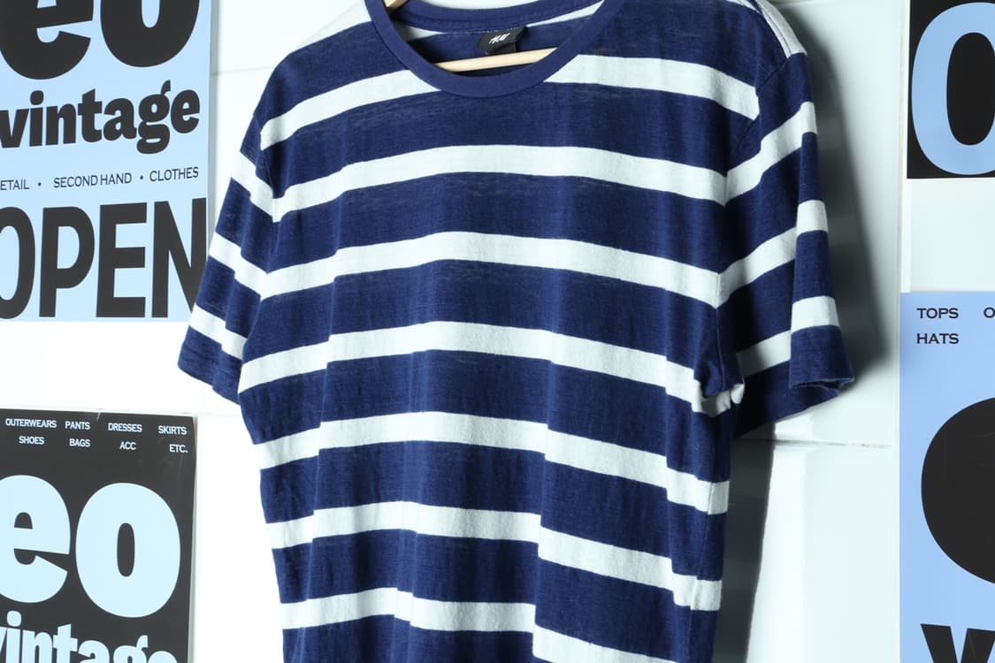 (L-XL) 에이치앤엠 반팔 티셔츠 단가라 시원 시티보이-H31908 상품이미지5