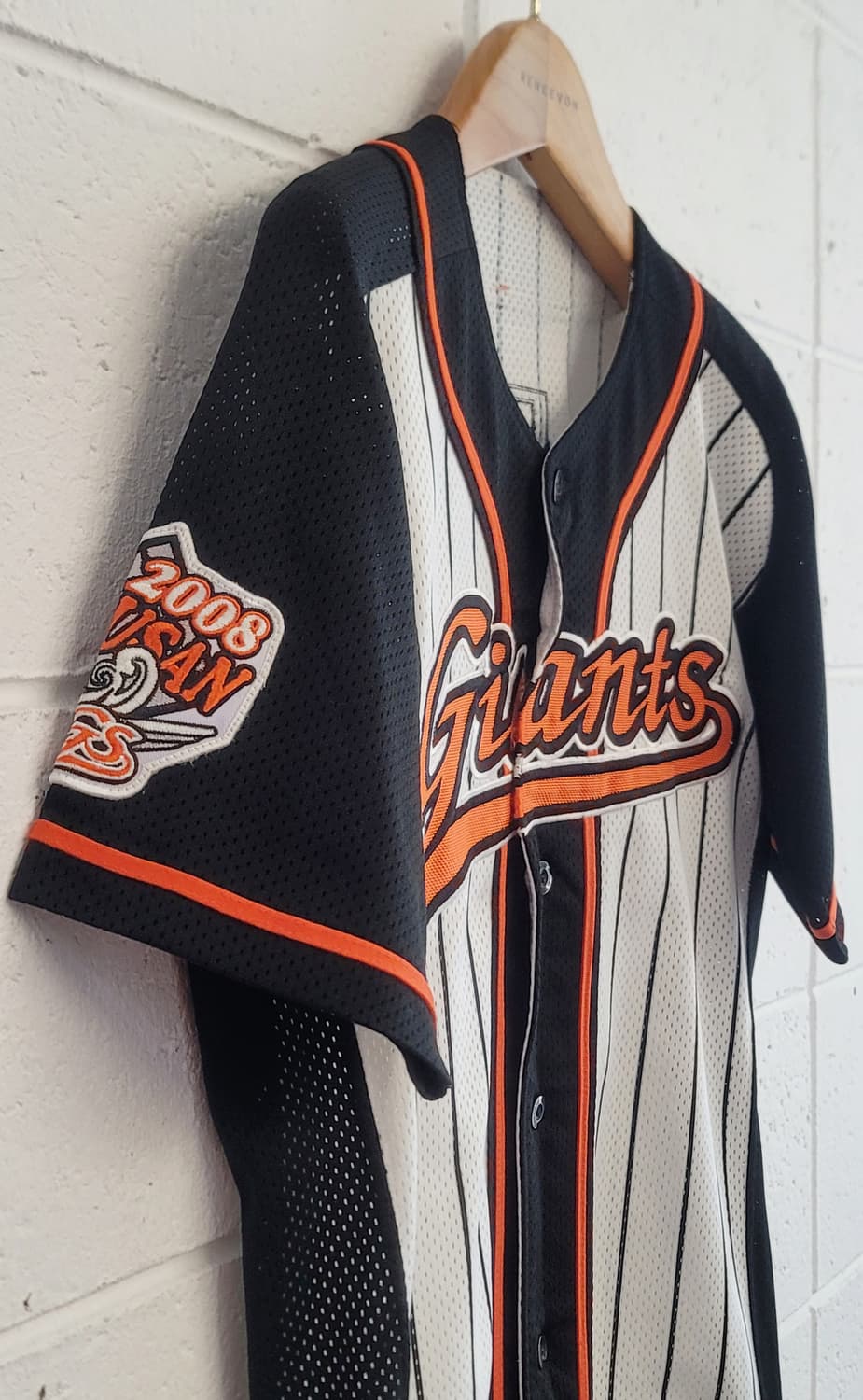 롯데자이언츠 올드 선데이 어센틱 유니폼(No.47 강민호 마킹) 판매 상품이미지5