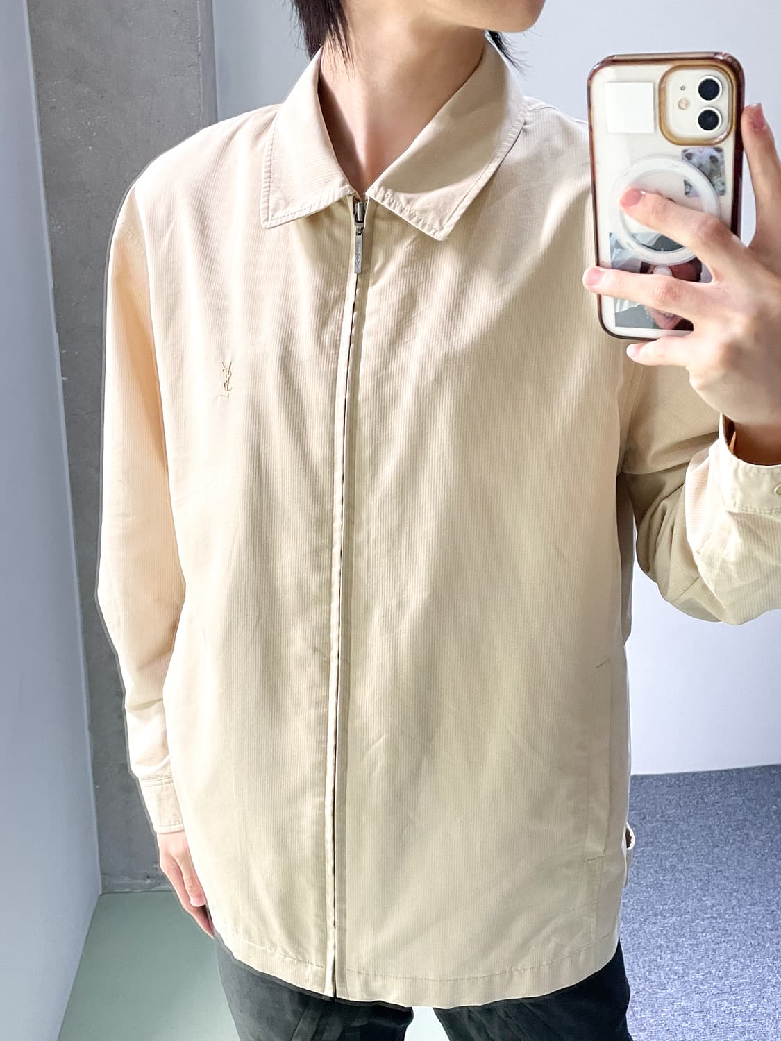 입생로랑 90s YSL 로고 집업 자켓 상품이미지2