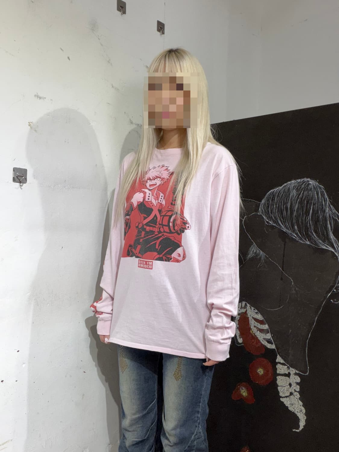 나히아 바쿠고 공식 바쿠고 프린팅 애니 긴팔티 롱슬리브 상품이미지4