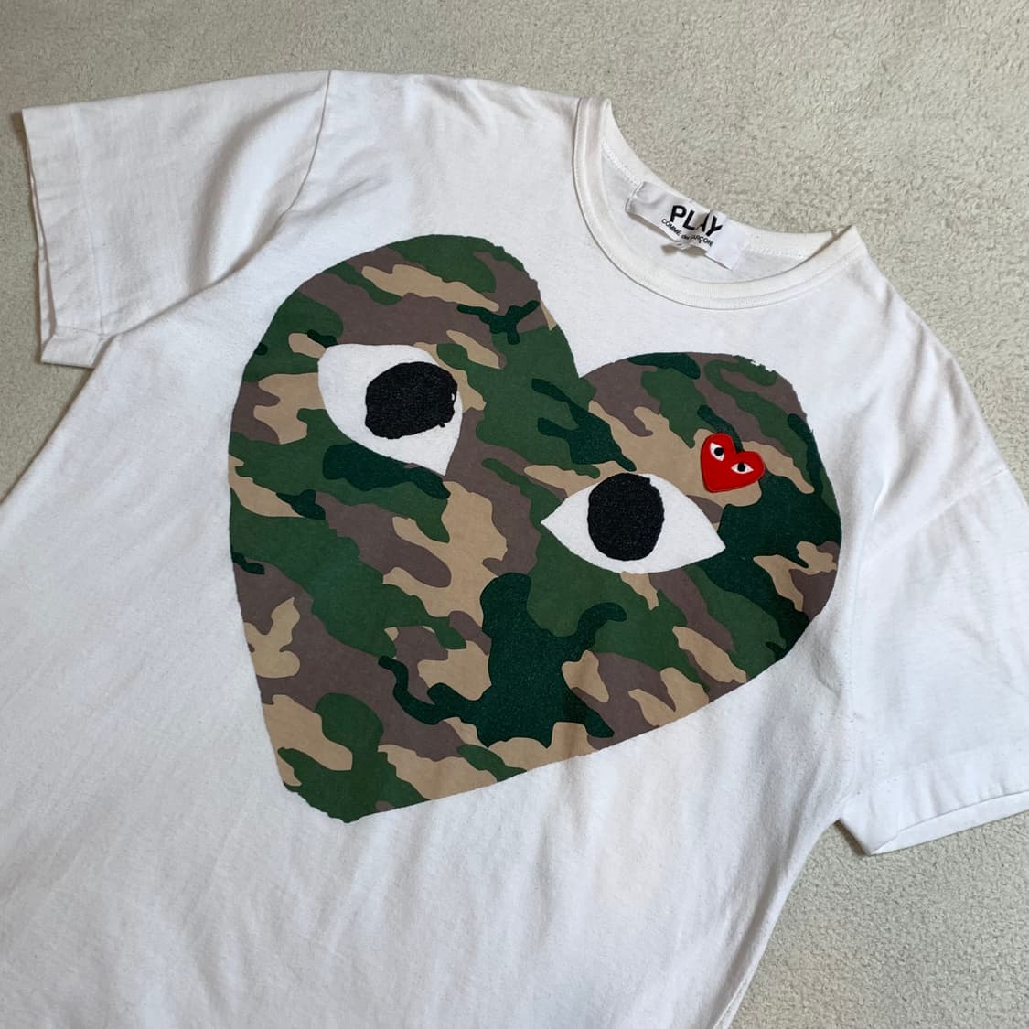 꼼데가르송 플레이 카모하트 반팔 티셔츠 상품이미지3
