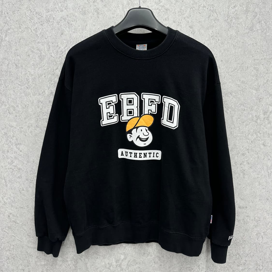 100 이벳필드 남자 루즈핏 헤비웨이트 맨투맨 상품이미지1