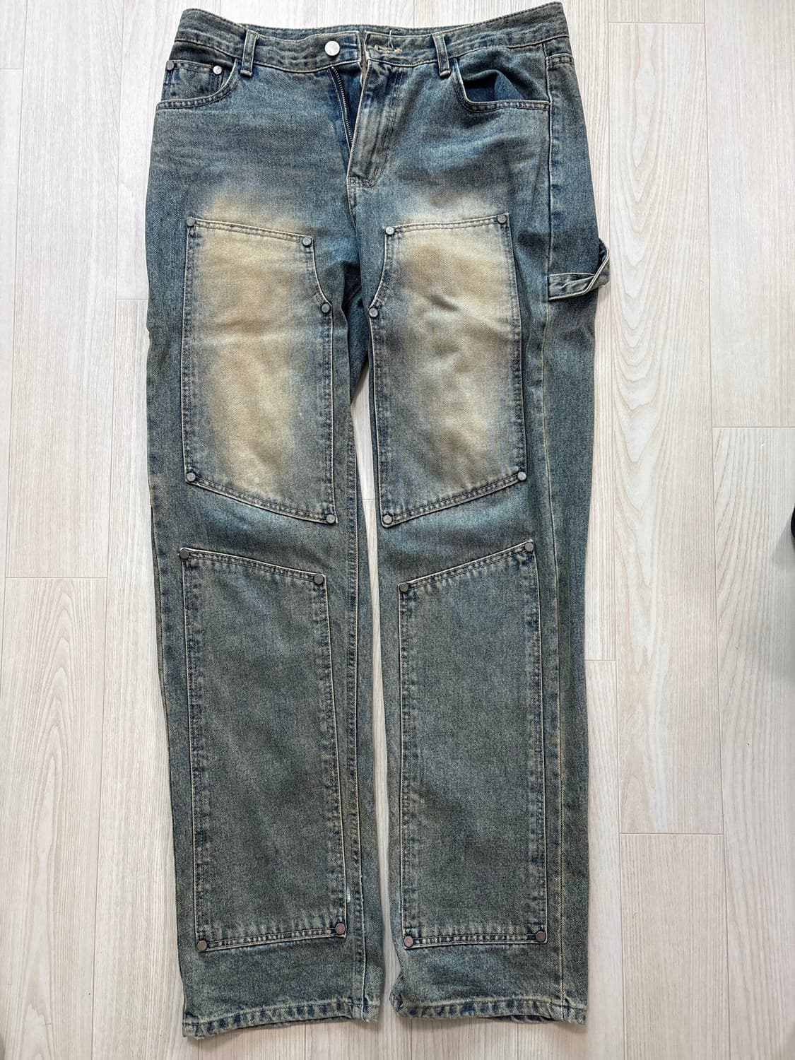 [M] 민타임(meantime) 더블니 팬츠  상품이미지2