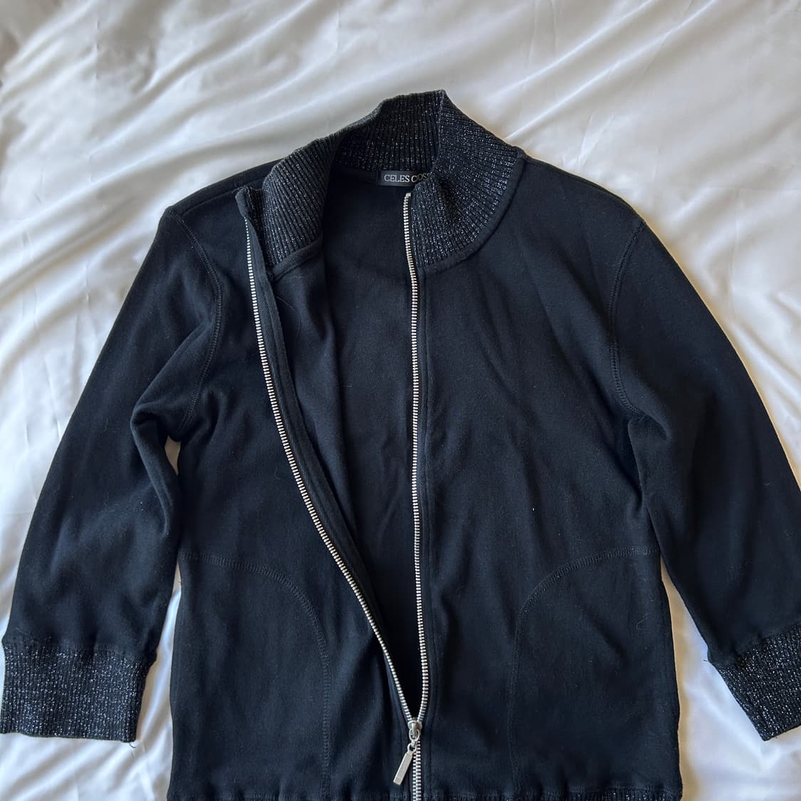 빈티지 7부 집업 가디건 상품이미지6