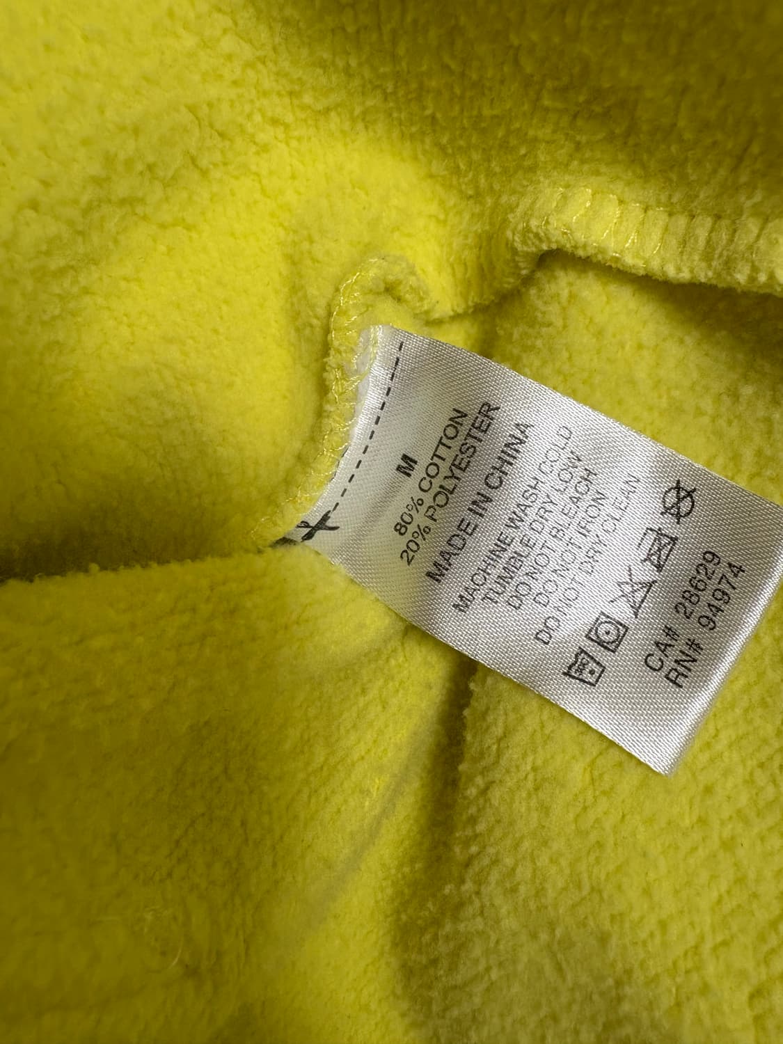 스투시 베이직 후드집업 레몬 상품이미지6