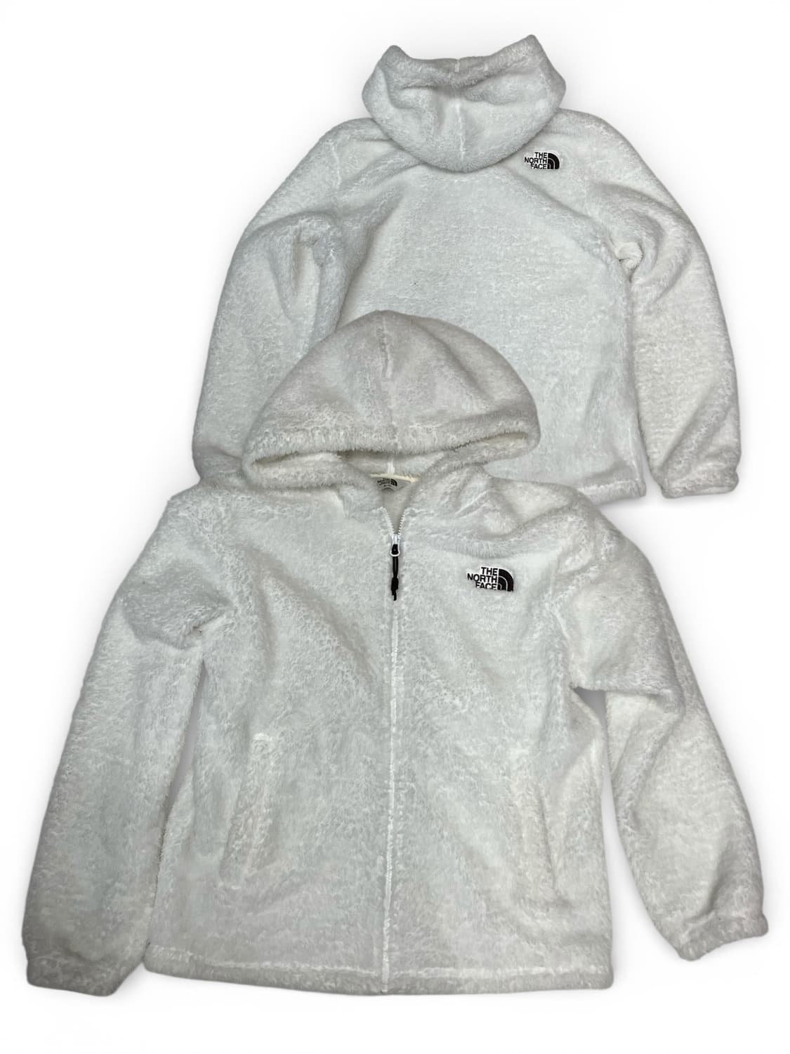 노스페이스 화이트 후리스 후드 집업 95 상품이미지1