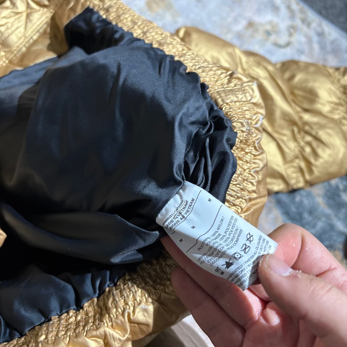 나이키 골드 크롭 패딩 상품이미지8