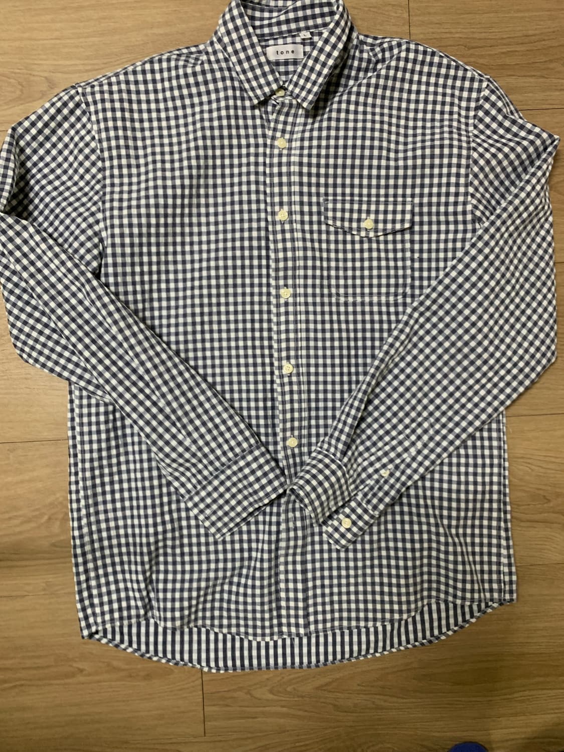 톤 셔츠 체크 남방 미사용품 판매합니다 상품이미지5