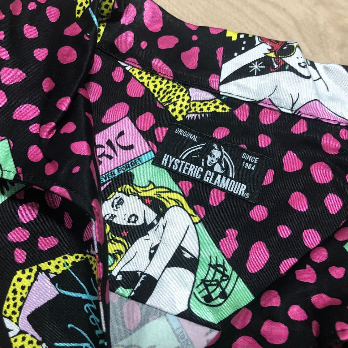 히스테릭글래머 팝아트 패턴 하프 셔츠 상품이미지2