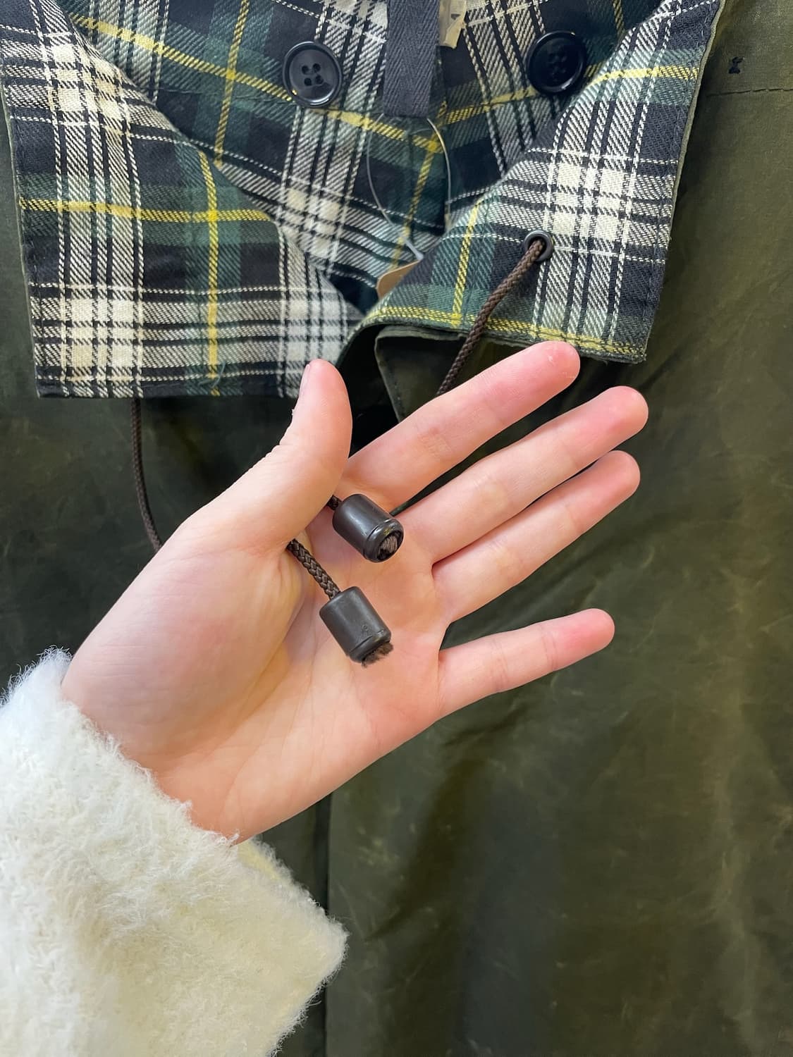 Barbour 바버 올리브 카키 왁스 팬츠 상품이미지6