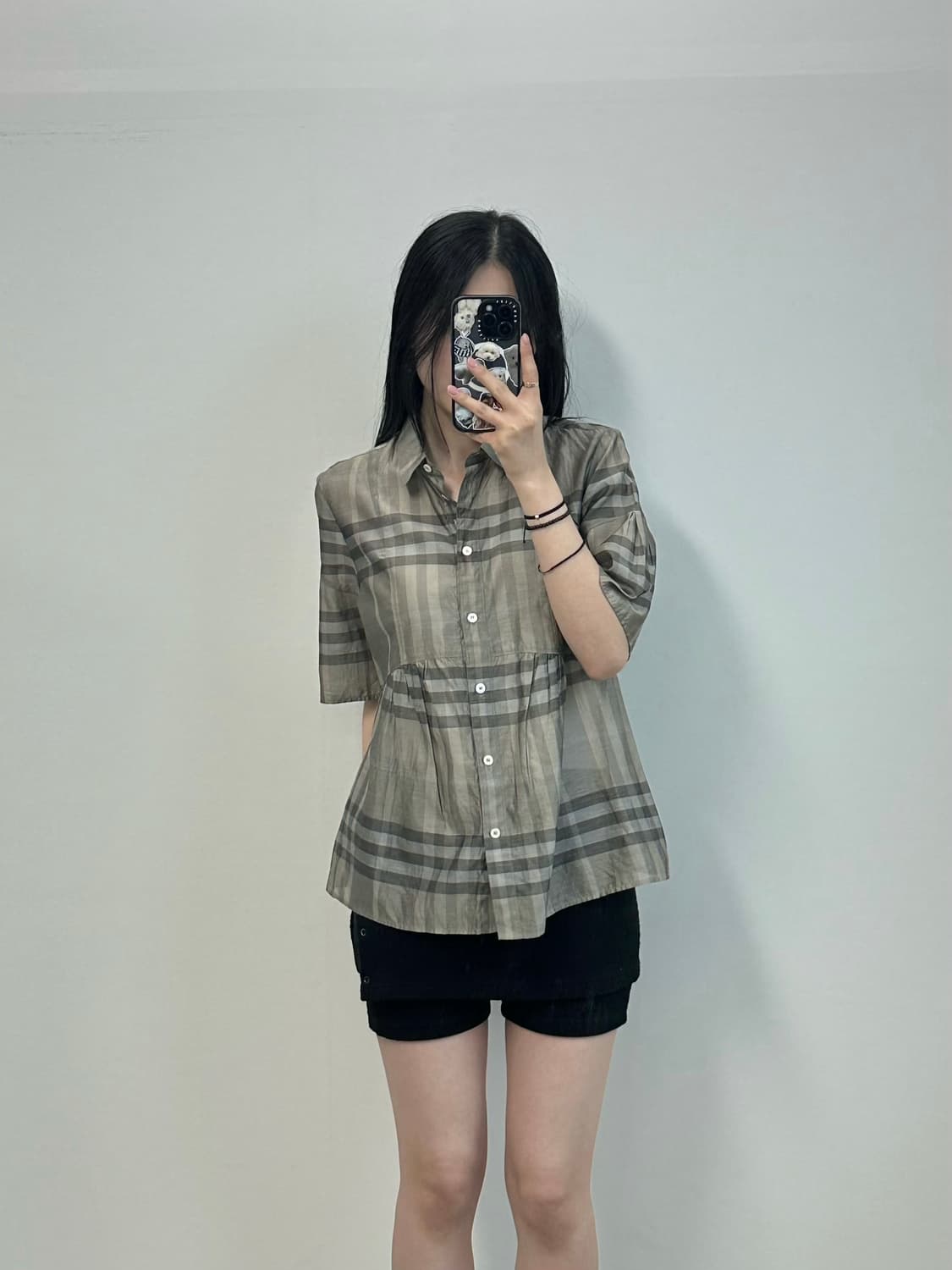 버버리 매장판 노바체크 블라우스 상품이미지1